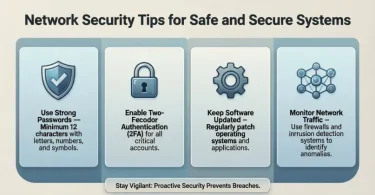 network security tips for safe and secure systems